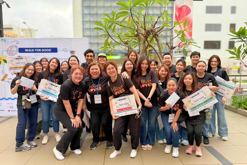 HRnetGroup Volunteers for Walk for Good in Marine Parade